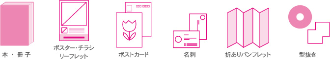 こんな印刷物がつくれます - 一覧